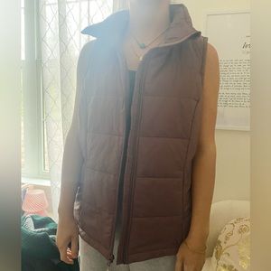 calia purple puffer vest
